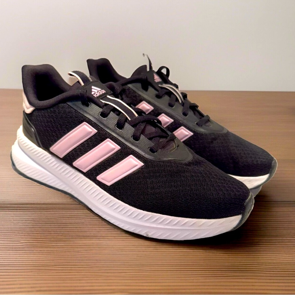 Adidas Women’s Size 8 Black/Pink Sneaker Running Shoes ID0485 ~ Excellent!